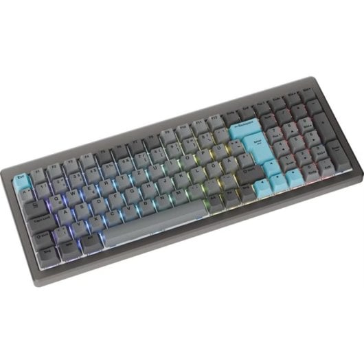 Clavier Ducky Cushion 98 mécanique 96% RGB Bluetooth Deutschland nickel
