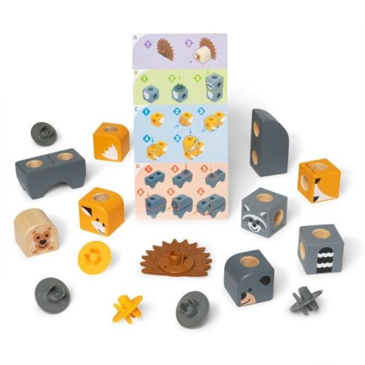 Melissa & Doug Blockables Animales del bosque MDT BBN GML 16 piezas