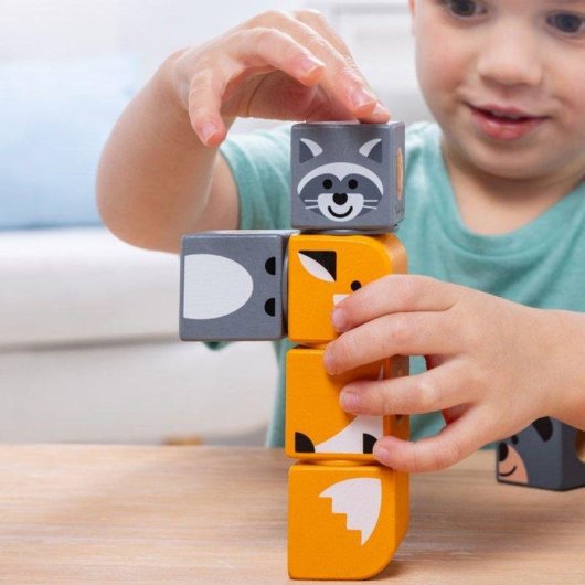 Melissa & Doug Blockables Animales del bosque MDT BBN GML 16 piezas