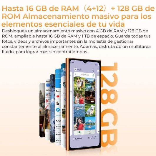 Oukitel C72 4G 4GB 128GB 6,88" Dorado