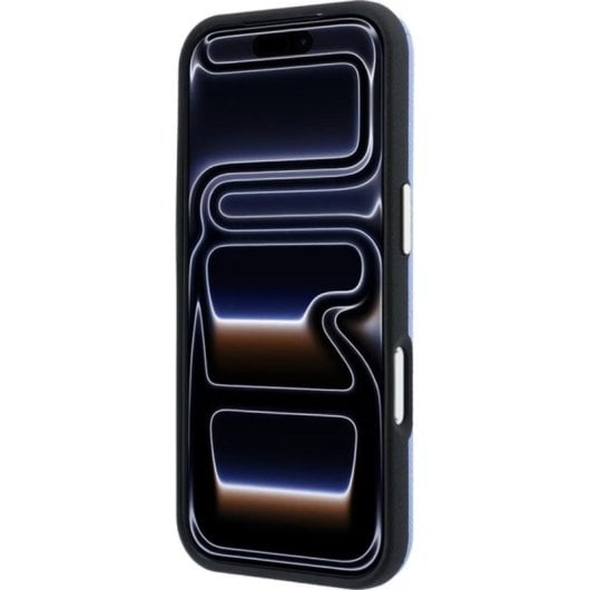Guess Backcover Handyhülle aus Leder Blau für iPhone 17 Pro Max und 18 Pro Max