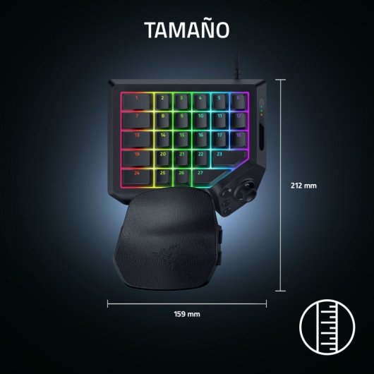Teclado Razer Tartarus V2 Pro Preto com 31 Controlo Programáveis e Thumbstick