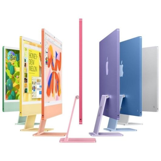 Ordenador todo en uno Apple iMac M4 CPU de 8 núcleos 16GB 1TB SSD Apple GPU 8 núcleos 24" macOS Sequoia Rosa Vidrio estándar