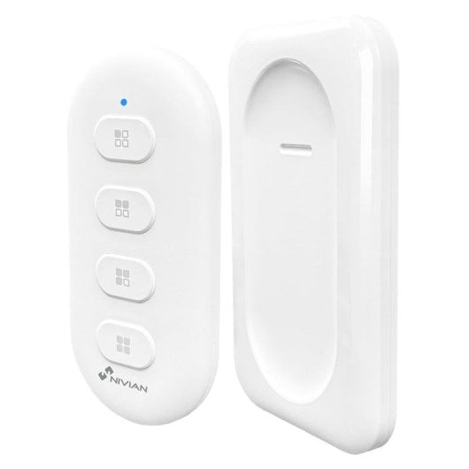 Pulsador inalámbrico Nivian RF 433 MHz de 4 botones compatible con Tuya