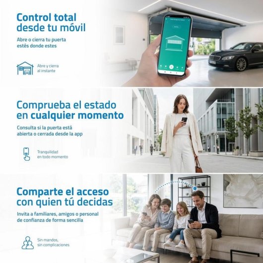 Interrupteur Intelligent Nivian NVS-GARAGEOPENER-W WiFi Bluetooth Compatible Tuya
