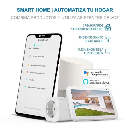 Interrupteur Intelligent Nivian NVS-WALLSWITCH-101EASY-WR WiFi Compatible Tuya