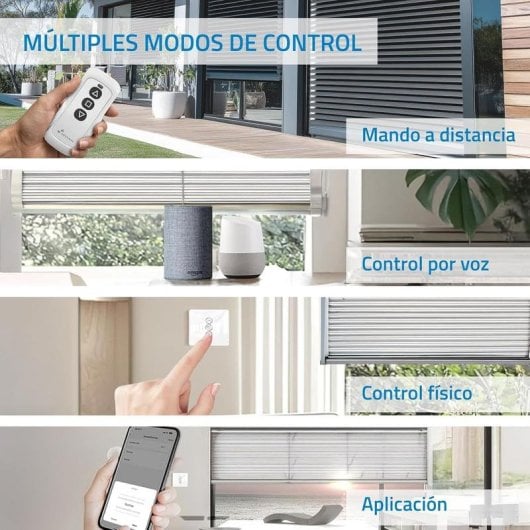Interruttore Intelligente NIVIAN NVS-SMARTCURTAIN-WR-KIT WiFi con Telecomando RF e App Tuya