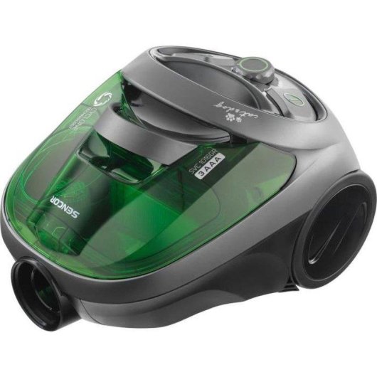 Aspirador sem Saco Sencor SVC 1016GR 800W 1,5L Filtro EPA E12