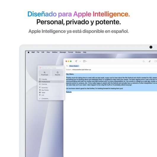 Apple iMac 24 Apple M4 CPU de 10 núcleos/16GB/1TB SSD/Apple GPU Deca Core/24" Retina 4.5K Plata Vidrio nanotexturizado + Touch ID numérico Gigabit