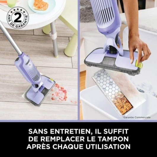 Aspirateur sans Fil Shark Vacmop VM200EUPL 85W 10 min Pads jetables