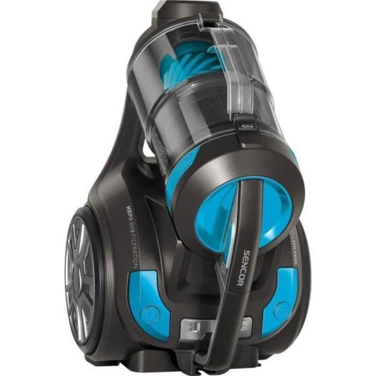 Aspirateur sans Sac Sencor SVC 1086TQ 700W 3,5L HEPA H13 Noir/Bleu