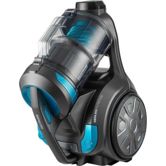 Aspirateur sans Sac Sencor SVC 1086TQ 700W 3,5L HEPA H13 Noir/Bleu