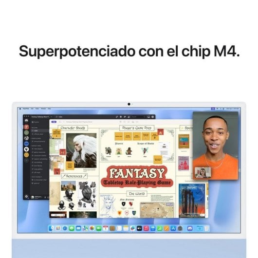 Apple iMac 24 Apple M4 CPU de 10 núcleos/16GB/1TB SSD/GPU 10 Núcleos/24" Retina 4.5K Azul Vidrio nanotexturizado + Touch ID Gigabit