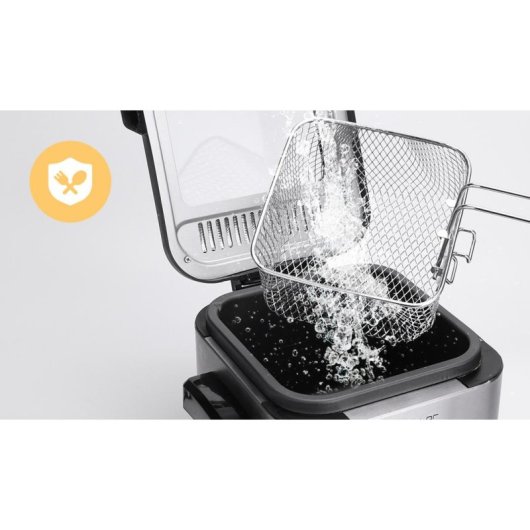 Freidora de Aceite Aigostar 30IZD 1,5 L 1000 W Ventana con termostato regulable