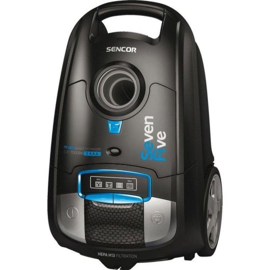 Aspirapolvere con Sacco Sencor SVC 7500BK 750W Filtro HEPA H13 75 dB