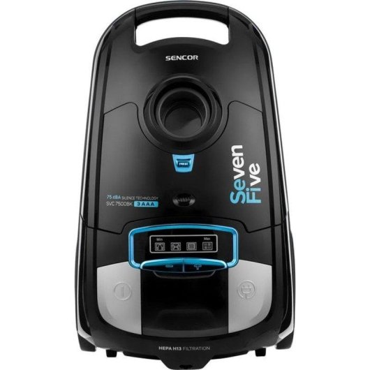 Aspirapolvere con Sacco Sencor SVC 7500BK 750W Filtro HEPA H13 75 dB