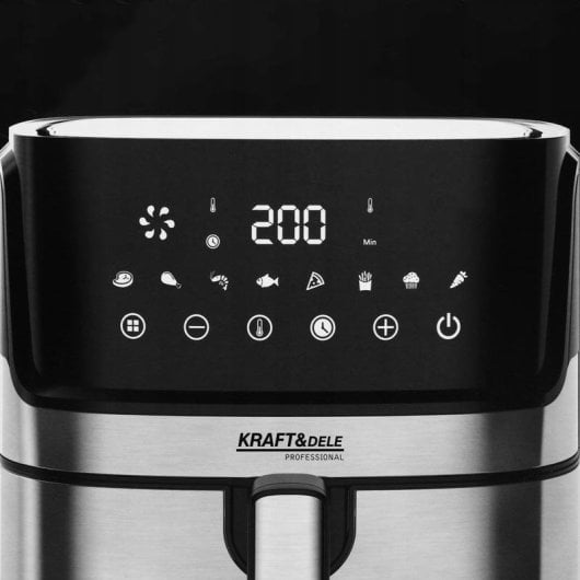 Freidora de aire Kraft&Dele KD4101 8 L 1850 W con panel táctil
