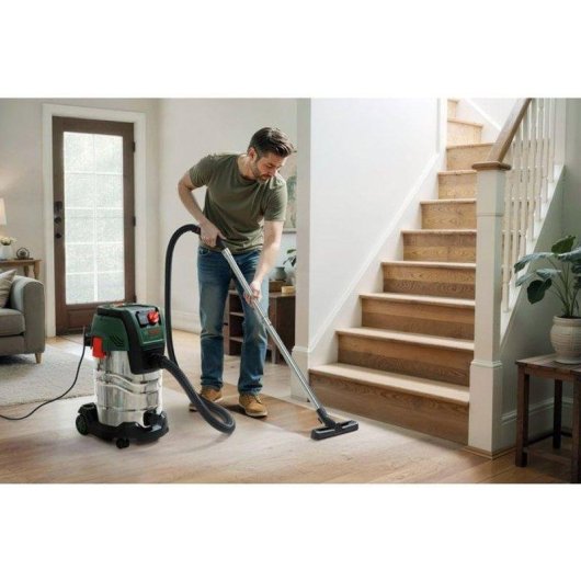 Aspirapolvere Bidone Bosch PAS30-240PRS 1300W 30L Acciaio Bluetooth