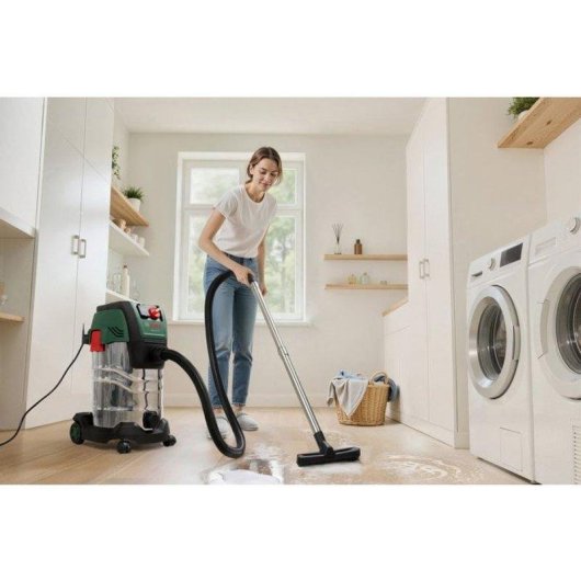 Aspirapolvere Bidone Bosch PAS30-240PRS 1300W 30L Acciaio Bluetooth
