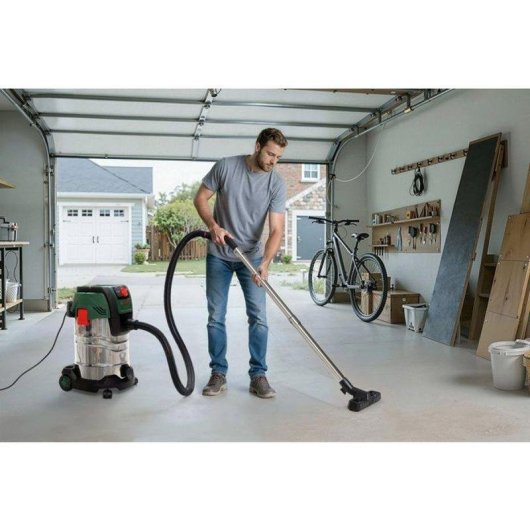 Aspirapolvere Bidone Bosch PAS30-240PRS 1300W 30L Acciaio Bluetooth