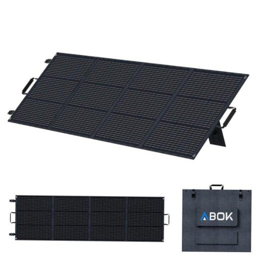 Solarpanel ABOK PV400 400W Zusammenklappbar Tragbar IP68 MC4 Ausgang