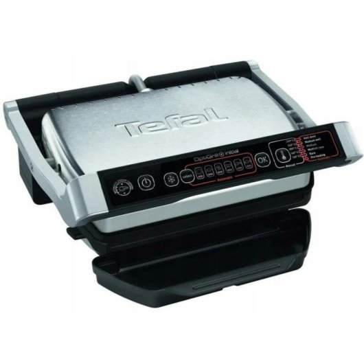 Gril électrique Tefal OptiGrill GC706D34 2000W Acier Inoxidable