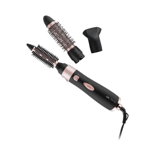 Brosse Soufflante Eta Fenité Black Edition 1000W Céramique Ionique 3 Accessoires Air Froid Noir