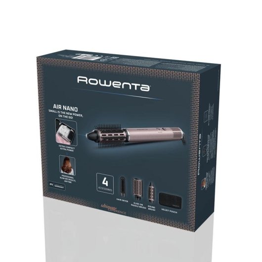 Brosse Soufflante Rowenta Air Nano UB9B20 950W céramique ionique 3 températures air froid rose