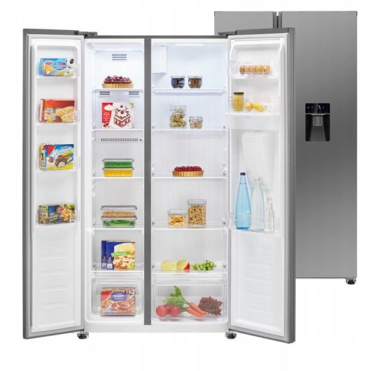 Réfrigérateur Américain Bomann SBS 7367 Total No Frost 177 cm 439 L D Inox