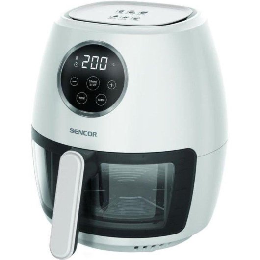 Airfryer Sencor SFR 5340WH 3,5L 1300W Écran Tactile Bol Verre Blanc