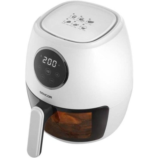 Airfryer Sencor SFR 5340WH 3,5L 1300W Écran Tactile Bol Verre Blanc