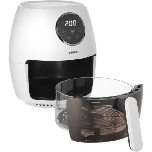 Airfryer Sencor SFR 5340WH 3,5L 1300W Écran Tactile Bol Verre Blanc