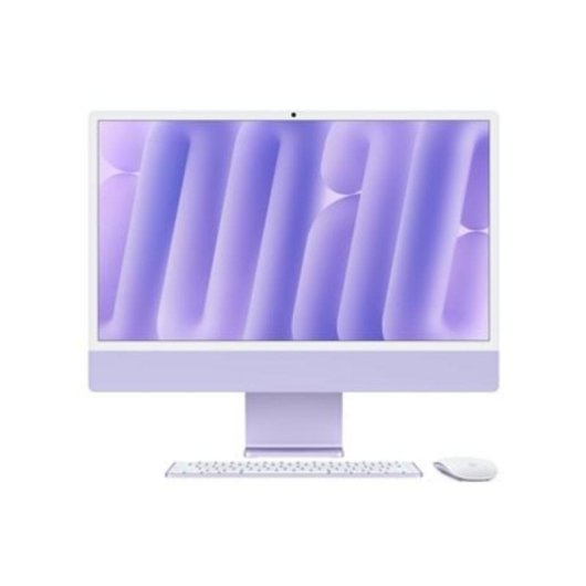 Ordenador Todo en uno Apple iMac Z1E7 M4 CPU de 8 núcleos 24GB 1TB SSD 24" macOS Violeta Vidrio estándar + Touch ID numérico Trackpad Gigabit