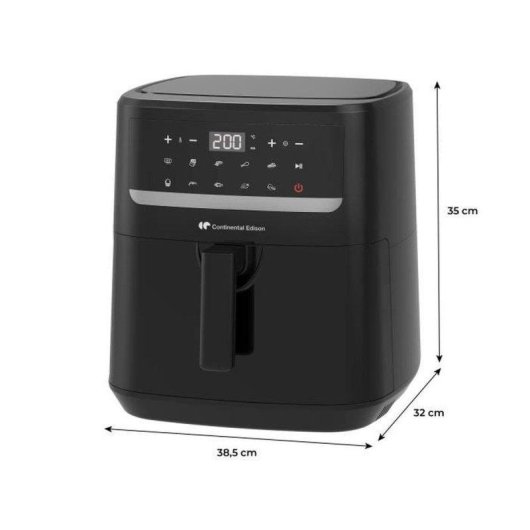 Heißluftfritteuse Continental Edison CEFR240092L 9,2L 1800W Digitaldisplay 10 Programme