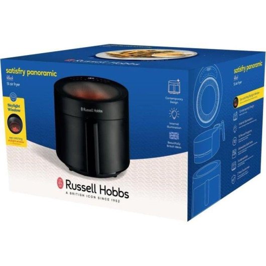 Airfryer Russell Hobbs Satisfry Air Panoramic 27420-56 Fenêtre 5L 1500W 10 Programmes