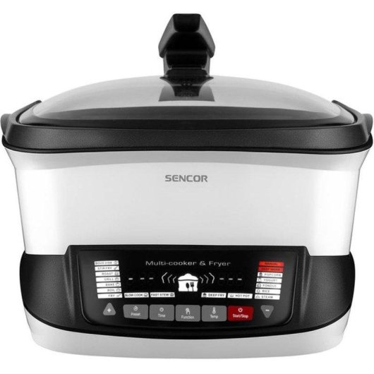 Airfryer Sencor SFR 9400WH 4,8L 1800W Écran LED 18 Programmes