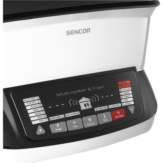Airfryer Sencor SFR 9400WH 4,8L 1800W Écran LED 18 Programmes