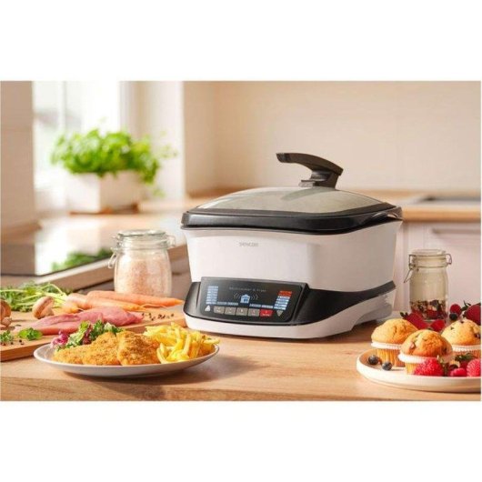 Airfryer Sencor SFR 9400WH 4,8L 1800W Écran LED 18 Programmes
