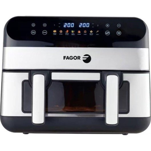 Airfryer Fagor FGF10 10L 2400W Grande Capacité Fenêtre 8 Programmes
