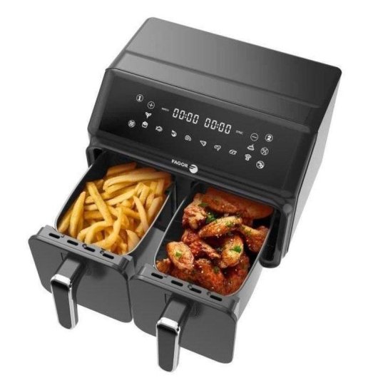 Freidora de aire Fagor FG2X4L 8 L 2200 W doble cesta con función SYNC