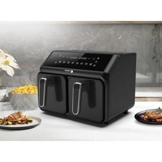 Airfryer Fagor FG2X4L 8 L 2200 W Dubbele Mand met SYNC