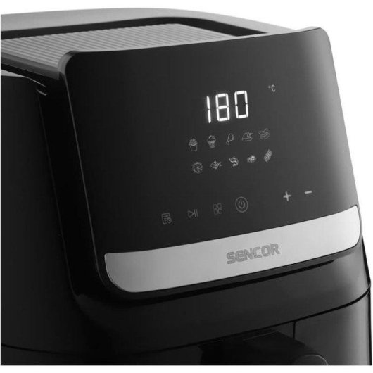 Air Fryer Sencor SFR 6550BK 6,5L 1600W Painel Digital 10 Programas