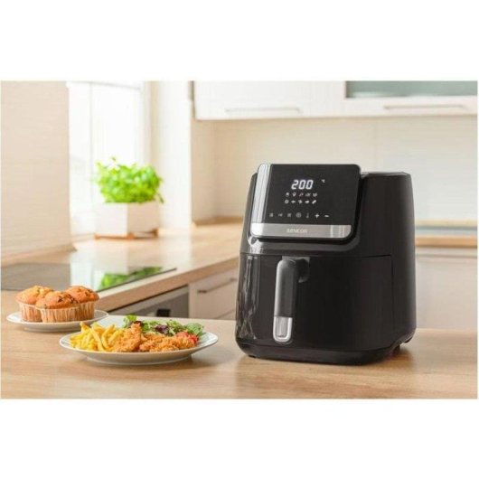 Air Fryer Sencor SFR 6550BK 6,5L 1600W Painel Digital 10 Programas