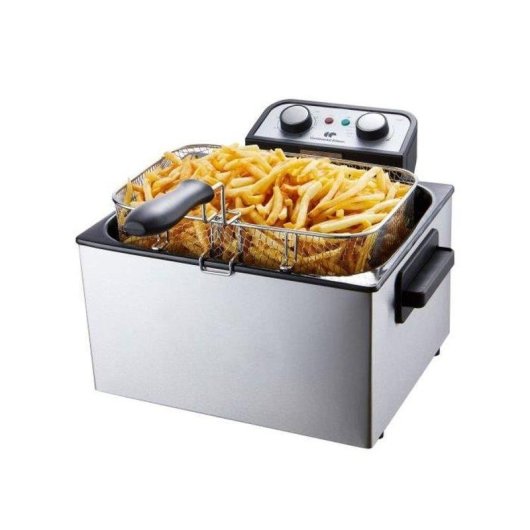Freidora de aceite Continental Edison CEFR5IN3P 5 L 2000 W con ventana y 3 cestas