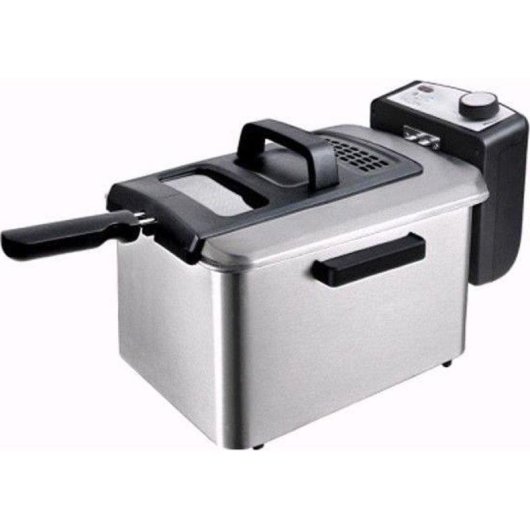 Friteuse Continental Edison CEFR4IX3 Fenêtre 4L 2000W Thermostat Filtre Anti-Odeurs
