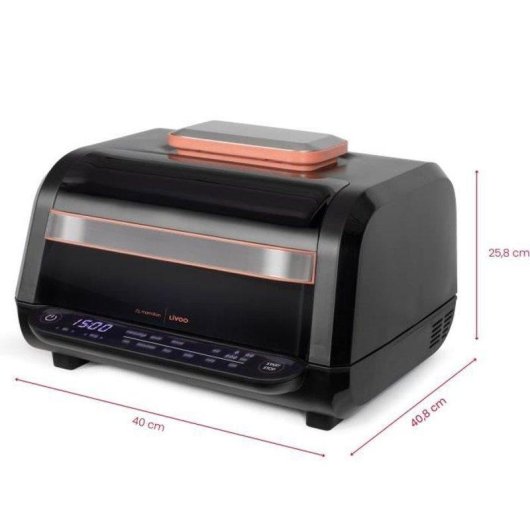 Heißluftfritteuse Livoo DOC305 6L 1500-1700W Touch 8 Programme Temperaturregelung