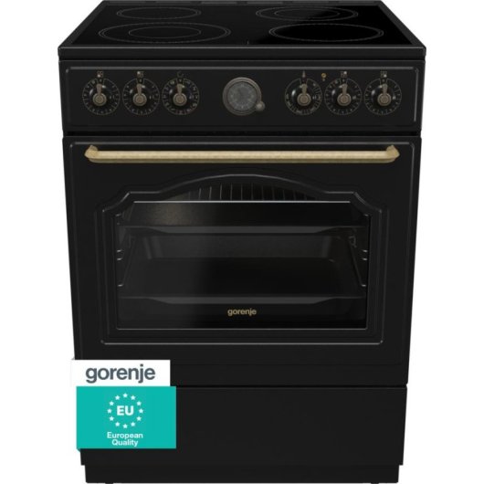 Cuisinière électrique Gorenje GECS6B70CLB 4 zones ceramiques 71 L
