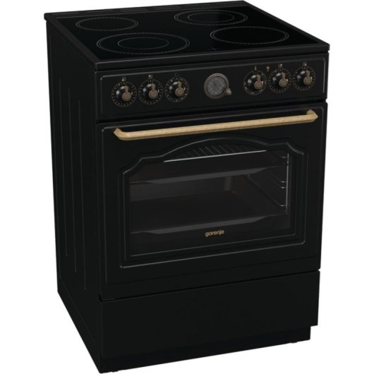 Cuisinière électrique Gorenje GECS6B70CLB 4 zones ceramiques 71 L