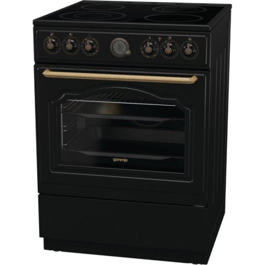 Cuisinière électrique Gorenje GECS6B70CLB 4 zones ceramiques 71 L