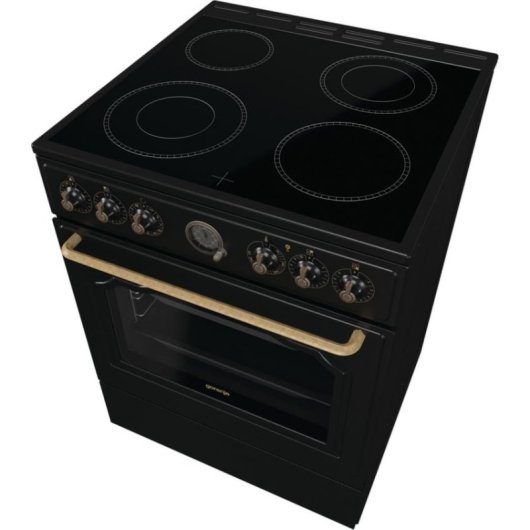 Cuisinière électrique Gorenje GECS6B70CLB 4 zones ceramiques 71 L